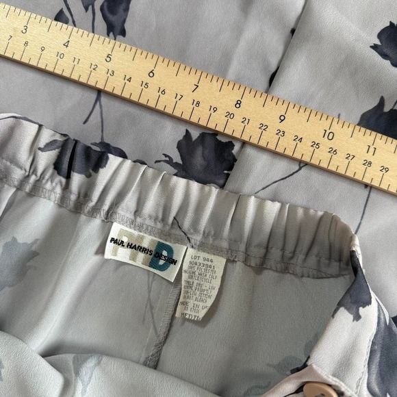 2K grey floral midi skirt Paul Harris Design size medium - Picture 4 of 4